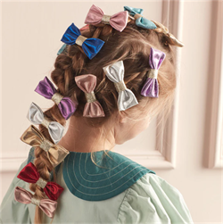 Meri Meri - Lurex Hair Bows - Parıltılı Kurdele Tokalar (8li)