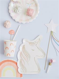 Meri Meri - Magical Unicorn Plates - Unicorn Tabak - L