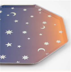 Meri Meri - Making Magic Star Dinner Plates - Make Magic Yıldızlı Tabaklar (L) (8li)