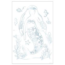 Meri Meri - Mermaid Colouring Posters - Deniz Kızı Boyamalı Poster