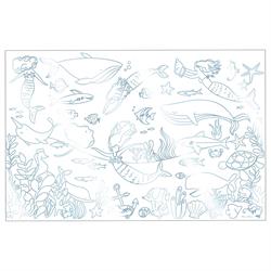 Meri Meri - Mermaid Colouring Posters - Deniz Kızı Boyamalı Poster
