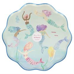 Meri Meri - Mermaids Plates - Deniz Kızı Tabak