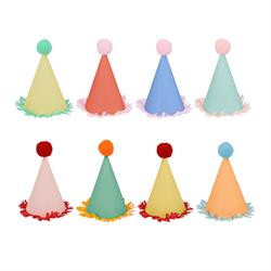 Meri Meri - Mini Animal Parade Hats - Mini Pon Ponlu Parti Şapkaları (8Li)