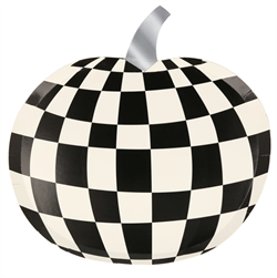 Meri Meri - Mod Pattern Pumpkin Plates - Modern Balkabağı Tabaklar (8li)