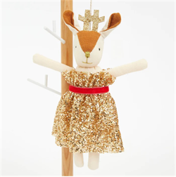 Meri Meri - Mrs Reindeer Tree Decorations - Bayan Ren Geyiği Ağaç Süsü