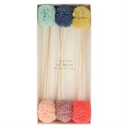 Meri Meri - Multi Pompom Cake Toppers - Çok Ponponlu Pasta Süsü
