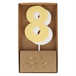 Meri Meri - Number Candle 8 - 8 Rakam Mum