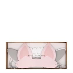 Meri Meri - Ahşap Çatal-Kaşık-Bıçak Set - Kırmızı - 24 Adet