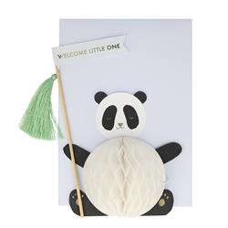 Meri Meri - Panda Card - Panda Tebrik Kartı