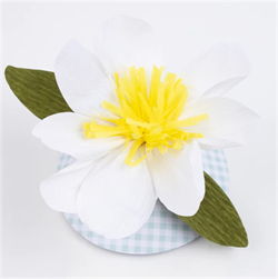 Meri Meri - Paper Flower Hats - Çiçekli Şapkalar - 6Lı