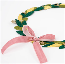 Meri Meri - Paper Leaf & Star Wreath - Yapraklar & Yıldızlar Süs