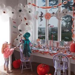 Meri Meri - Pastel Halloween Glitter Hanging Bats - Pastel Renk Simli Asılan Yarasalar