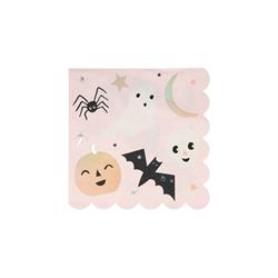 Meri Meri - Pastel Halloween Napkins - Pastel Halloween Peçeteleri - L - 16lı