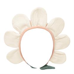 Meri Meri - Peach Daisy Baby Bonnet - Şeftali Rengi Papatyalı Bebek Başlığı