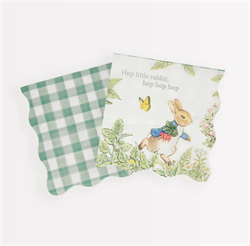 Meri Meri - Peter Rabbit In The Garden Small Napkins - Peter Rabbit Bahçede Peçeteler - S - 16lı