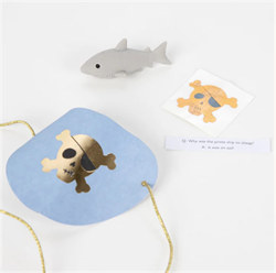 Meri Meri - Pirate Skulls Surprise Balls - Korsan İskelet Sürpriz Toplar - 3lü