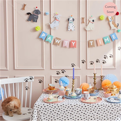 Meri Meri - Pug Plates - Yavru Köpek Tabaklar - 8li