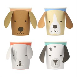 Meri Meri - Puppy Cups - Yavru Köpek Bardaklar - 8li