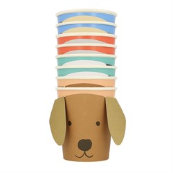Meri Meri - Puppy Cups - Yavru Köpek Bardaklar - 8li