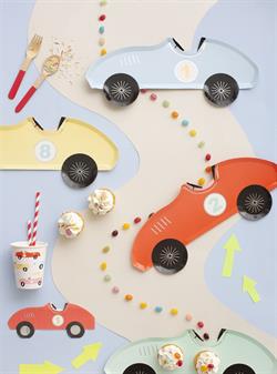 Meri Meri - Race Car Napkins - Yarış Arabası Peçete - 16lı