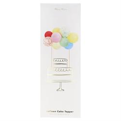 Meri Meri - Rainbow Balloon Cake Topper Kit - Renkli Balonlar Pasta Süsü