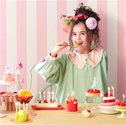 Meri Meri - Rainbow Twisted Mini Candles - Gökkuşağı Renk Kıvrımlı Mini Mumlar - 50Li