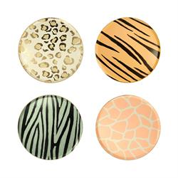 Meri Meri - Safari Animal Print Side Plates - Safari Tabak - S - 8li