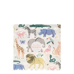 Meri Meri - Safari Napkins - Safari Peçete - L - 20li