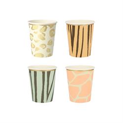 Meri Meri - Safari Party Cups - Safari Bardak - 8li