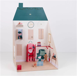 Meri Meri - Santas House Pop Up Advent Calendar - Noel Babanın Evi Advent Calendar