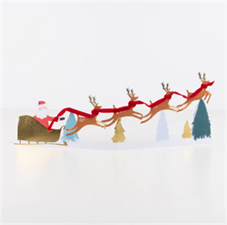 Meri Meri - Santas Card - Noel Baba Tebrik Kartı - 3D