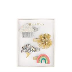 Meri Meri - Sparkly Weather Hair Clips - Işıltılı Gökyüzü Tokası