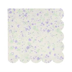 Meri Meri - Speckled Napkins - Noktalı Peçeteler - L - 16lı
