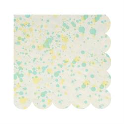 Meri Meri - Speckled Napkins - Noktalı Peçeteler - L - 16lı