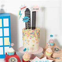 Meri Meri - Superhero Cake Topper - Süper Kahraman Pasta Süsü