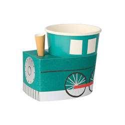 Meri Meri - Train Cups - Tren Bardaklar - 8li