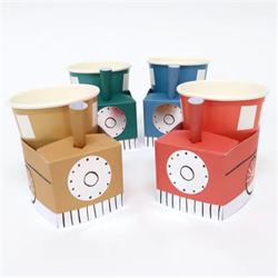 Meri Meri - Train Cups - Tren Bardaklar - 8li