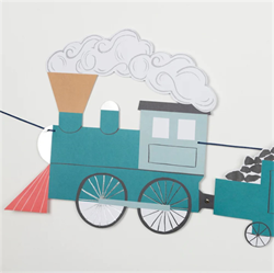 Meri Meri - Train Garland - Tren Asılan Süs