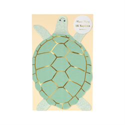 Meri Meri - Turtle Napkins - Kaplumbağa Peçeteler - 16lı