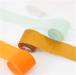 Meri Meri - Vintage Halloween Crepe Paper Streamers - Halloween Vintage Kağıt Şeritler