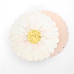 Meri Meri - Wild Daisy Plates - Yabani Papatya Tabaklar - 8li