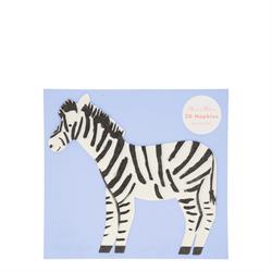 Meri Meri - Zebra Napkins - Zebra Peçete - 20li