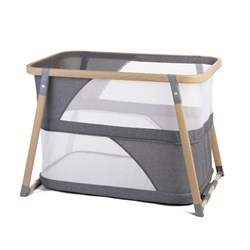 Nacalu 3ü 1 Arada Anne Yanı Beşiği, Naturel- Gri