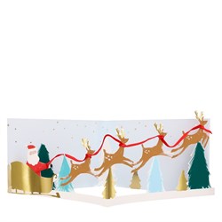 Meri Meri - Santas Card - Noel Baba Tebrik Kartı - 3D