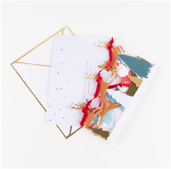 Meri Meri - Santas Card - Noel Baba Tebrik Kartı - 3D