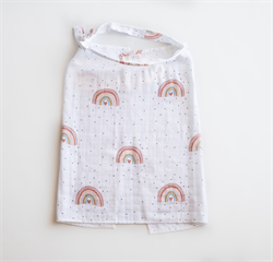 Organik Müslin Emzirme Örtüsü Rainbow