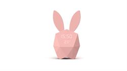 Pembe Tavşan Duvar Saati ve Gece Lambası