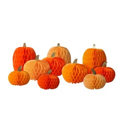 Meri Meri - Honeycomb Pumpkins - Petekli Bal Kabakları - 10lu