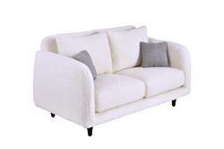 Pietra Beyaz 2li Koltuk, Gri Kırlent