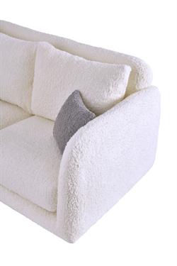 Pietra Beyaz 2li Koltuk, Gri Kırlent